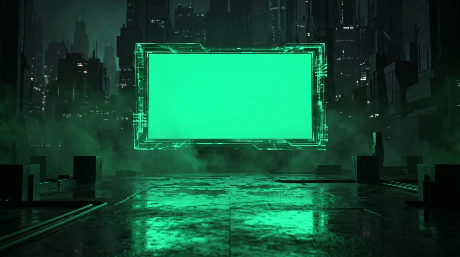 A full-screen in-game sponsorship slot, held by a single brand